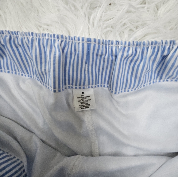 Magellan Outdoors Light Blue and White Striped Skort - Picture 2 of 6